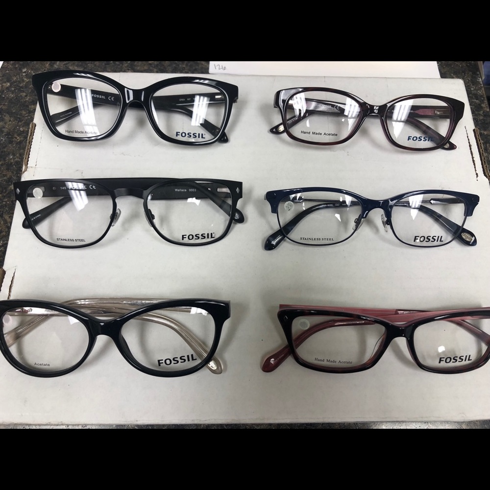 Fossil Brand Frames 6 pair